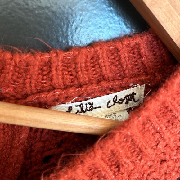 Anthropologie Lili’s closet Lace bottom sweater S good used condition - Picture 7 of 14